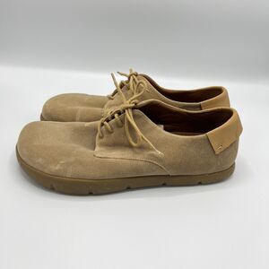 Kalso Earth Shoes Dawson Suede Men's Size 11.5 M Natural Lace Up Negative Heel